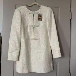 Self portrait tweed sequin dress